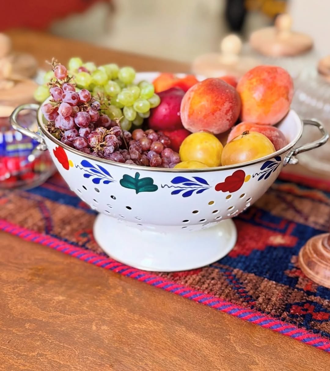 آبکش طرح گلدار قطر 23